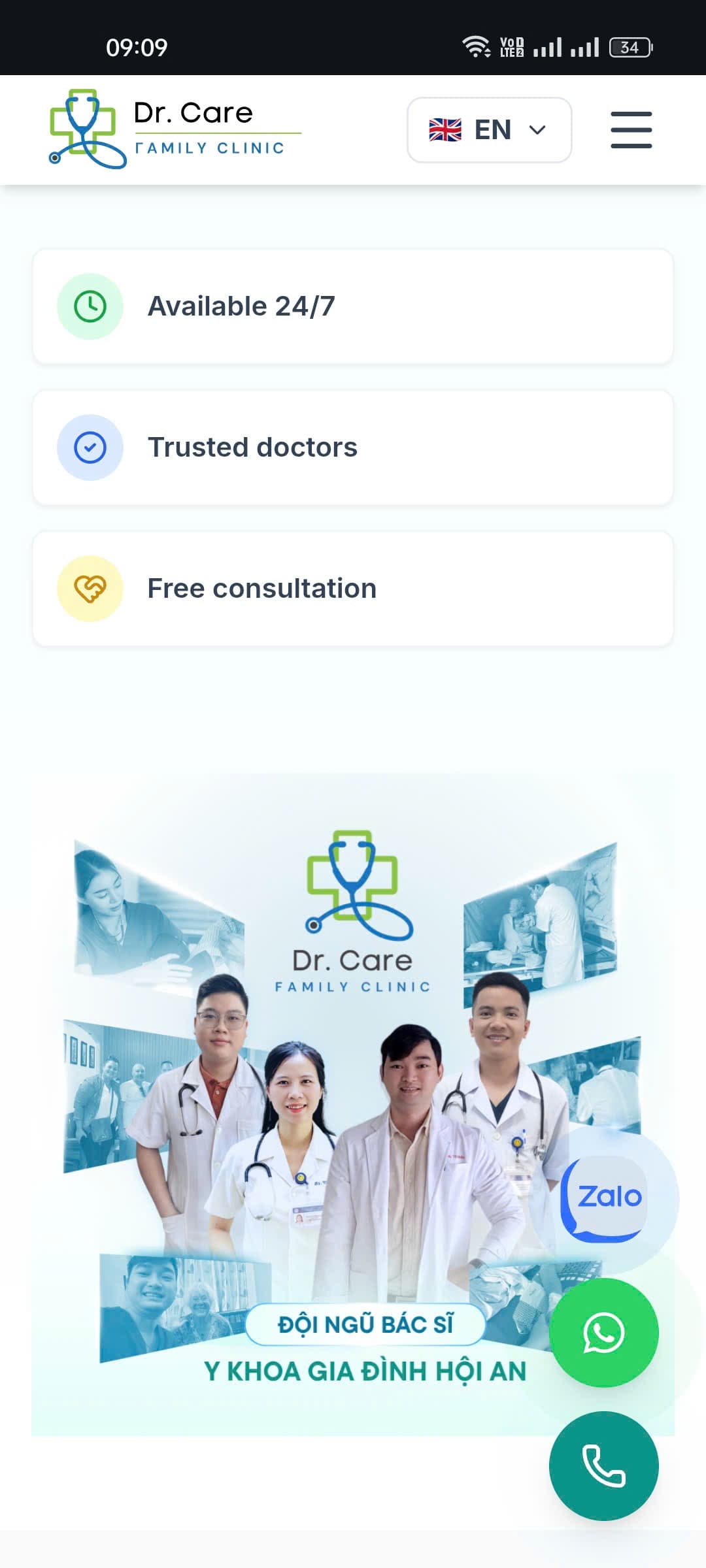 Y Khoa Gia Đình Hội An public website